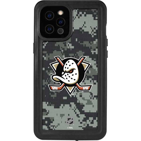 NHL Anaheim Ducks Camo iPhone 12 Pro Max Waterproof Case