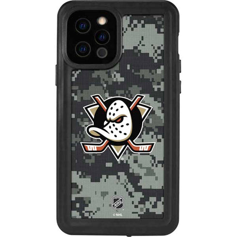 NHL Anaheim Ducks Camo iPhone 12 Pro Waterproof Case