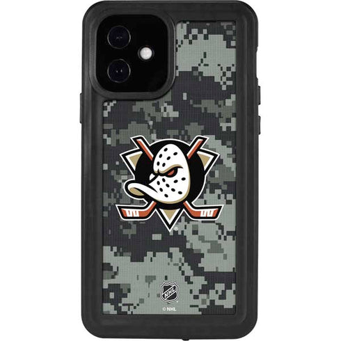 NHL Anaheim Ducks Camo iPhone 12 Waterproof Case
