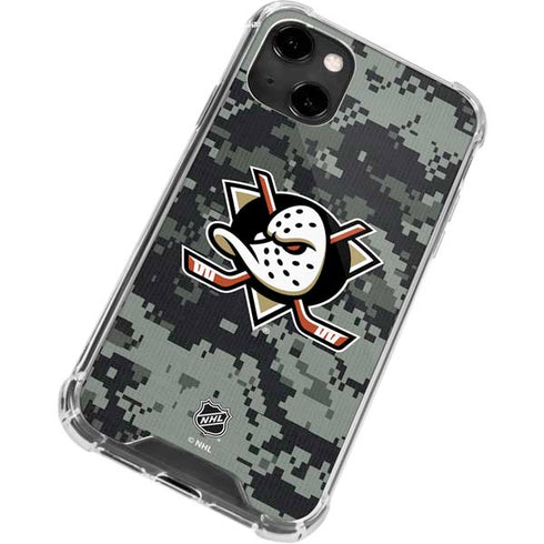 NHL Anaheim Ducks Camo iPhone 13 Clear Case