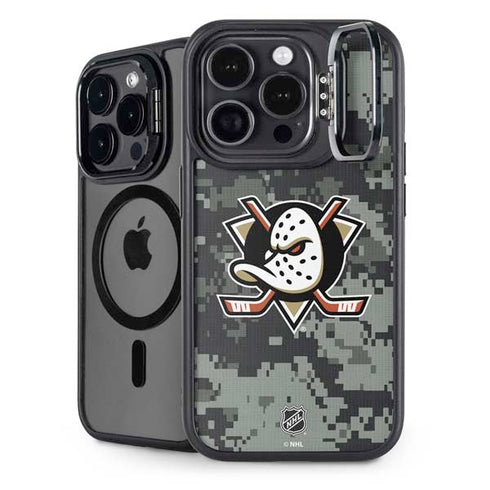 NHL Anaheim Ducks Camo iPhone 13 Pro Kickstand Case