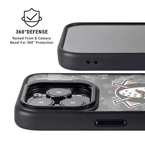 NHL Anaheim Ducks Camo iPhone 13 Pro Kickstand Case