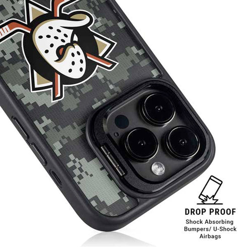NHL Anaheim Ducks Camo iPhone 13 Pro Max Kickstand Case