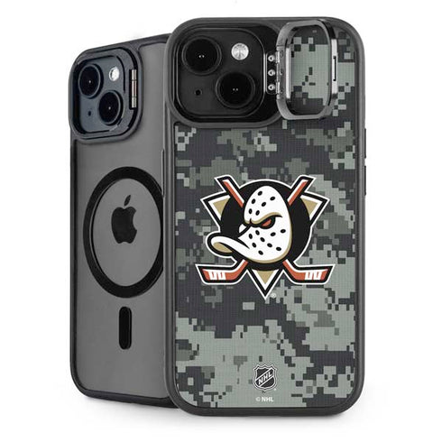 NHL Anaheim Ducks Camo iPhone 14 Kickstand Case