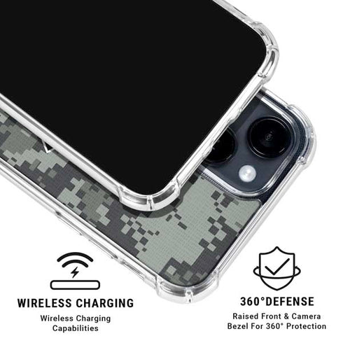 NHL Anaheim Ducks Camo iPhone 14 Plus Clear Case