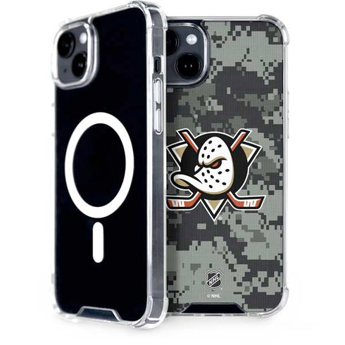 NHL Anaheim Ducks Camo iPhone 14 Plus MagSafe Case
