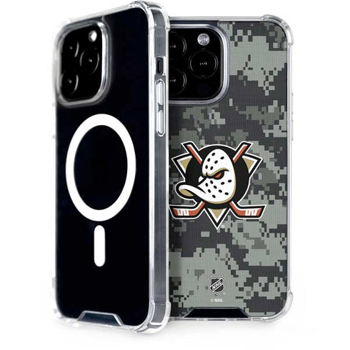 NHL Anaheim Ducks Camo iPhone 14 Pro Max MagSafe Case