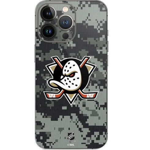 NHL Anaheim Ducks Camo iPhone 14 Pro Skin