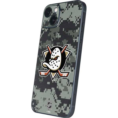 NHL Anaheim Ducks Camo iPhone 15 Plus Skin