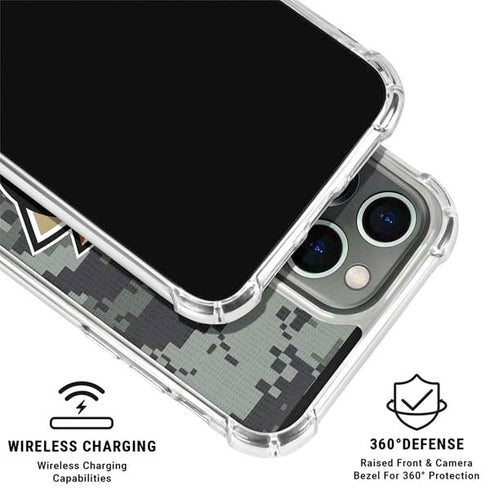 NHL Anaheim Ducks Camo iPhone 15 Pro Clear Case