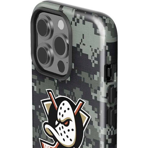 NHL Anaheim Ducks Camo iPhone 15 Pro Impact Case