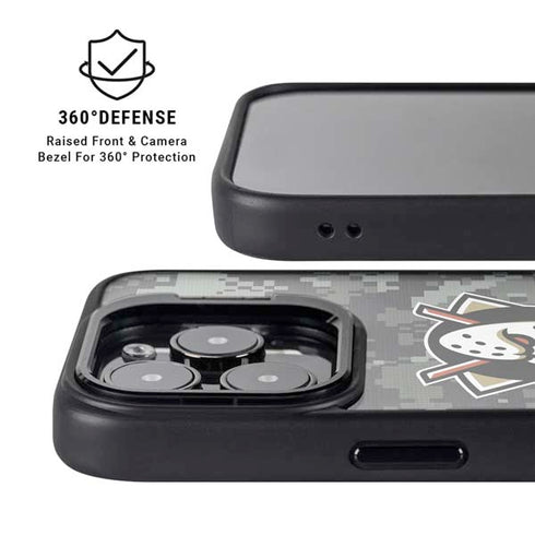 NHL Anaheim Ducks Camo iPhone 15 Pro Kickstand Case