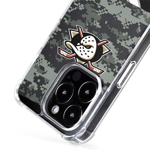 NHL Anaheim Ducks Camo iPhone 15 Pro Max MagSafe Case