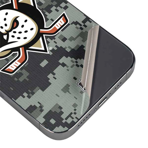NHL Anaheim Ducks Camo iPhone 15 Pro Skin