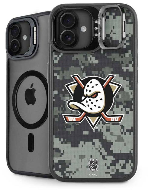NHL Anaheim Ducks Camo iPhone 16 Kickstand Case