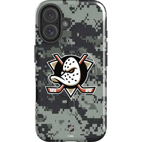 NHL Anaheim Ducks Camo iPhone 16 Magsafe Impact Case