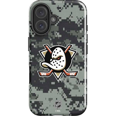 NHL Anaheim Ducks Camo iPhone 16 Plus Impact Case