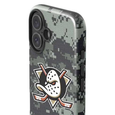 NHL Anaheim Ducks Camo iPhone 16 Plus Impact Case