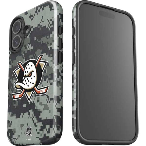 NHL Anaheim Ducks Camo iPhone 16 Plus Impact Case