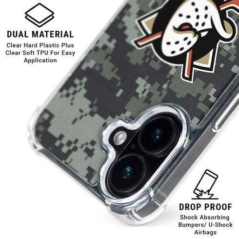 NHL Anaheim Ducks Camo iPhone 16 Plus MagSafe Case