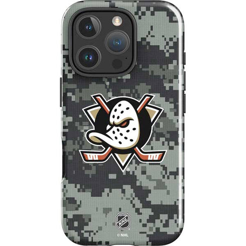 NHL Anaheim Ducks Camo iPhone 16 Pro Impact Case