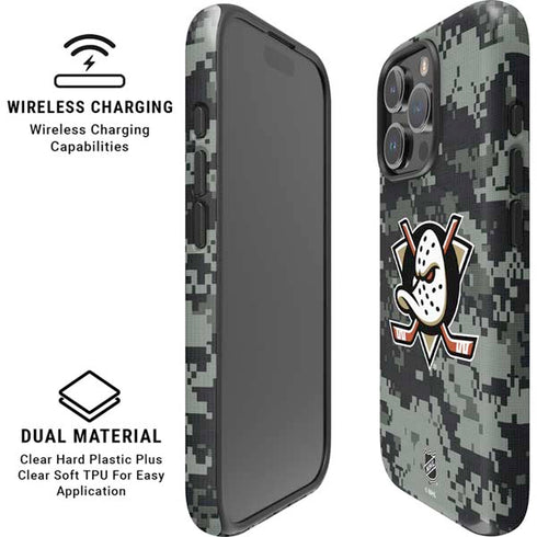 NHL Anaheim Ducks Camo iPhone 16 Pro Magsafe Impact Case