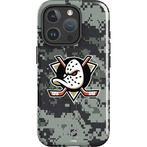 NHL Anaheim Ducks Camo iPhone 16 Pro Max Magsafe Impact Case