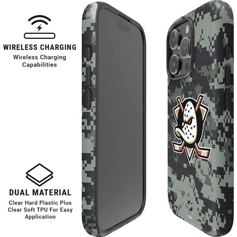 NHL Anaheim Ducks Camo iPhone 16 Pro Max Magsafe Impact Case