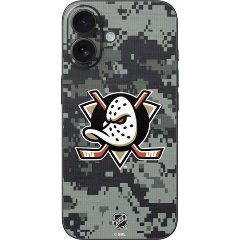 NHL Anaheim Ducks Camo iPhone 16 Skin