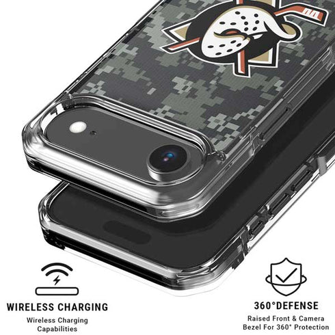 NHL Anaheim Ducks Camo iPhone 17 Air Clear Case