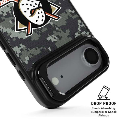 NHL Anaheim Ducks Camo iPhone 17 Air Kickstand Case