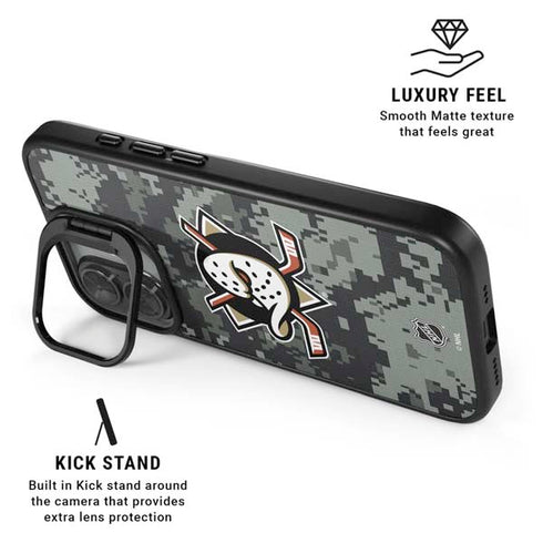 NHL Anaheim Ducks Camo iPhone 17 Kickstand Case