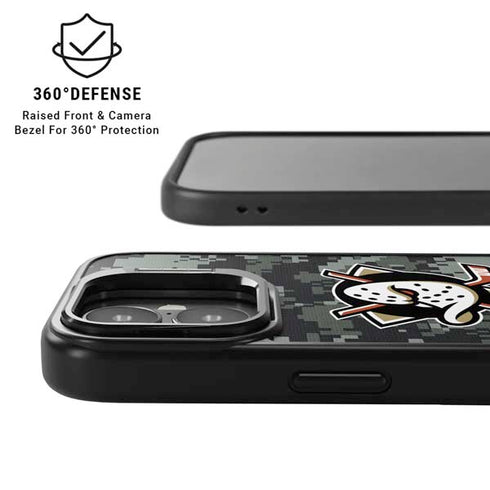 NHL Anaheim Ducks Camo iPhone 17 Kickstand Case