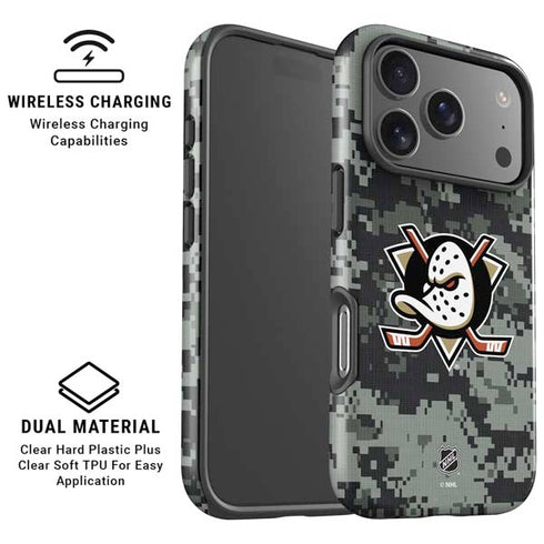 NHL Anaheim Ducks Camo iPhone 17 Pro Magsafe Impact Case