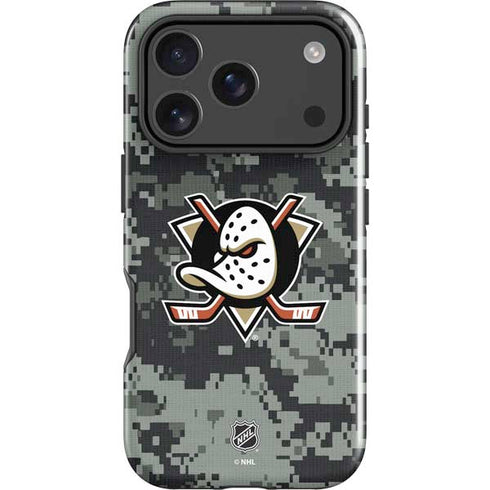 NHL Anaheim Ducks Camo iPhone 17 Pro Max Impact Case