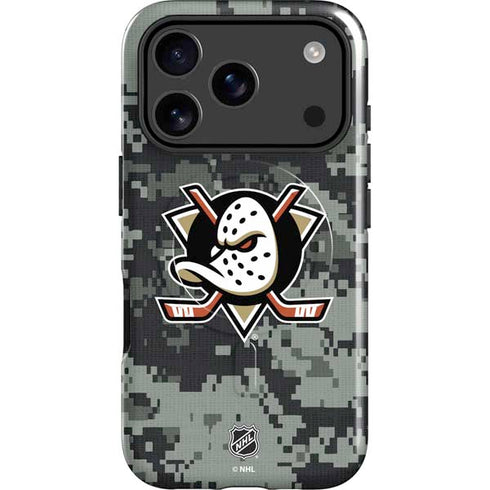NHL Anaheim Ducks Camo iPhone 17 Pro Max Magsafe Impact Case