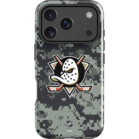 NHL Anaheim Ducks Camo iPhone 18 Pro Impact Case