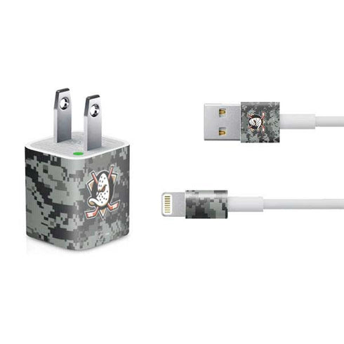 NHL Anaheim Ducks Camo iPhone Charger (5W USB) Skin