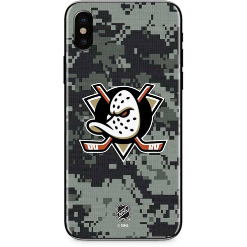 NHL Anaheim Ducks Camo iPhone X Skin