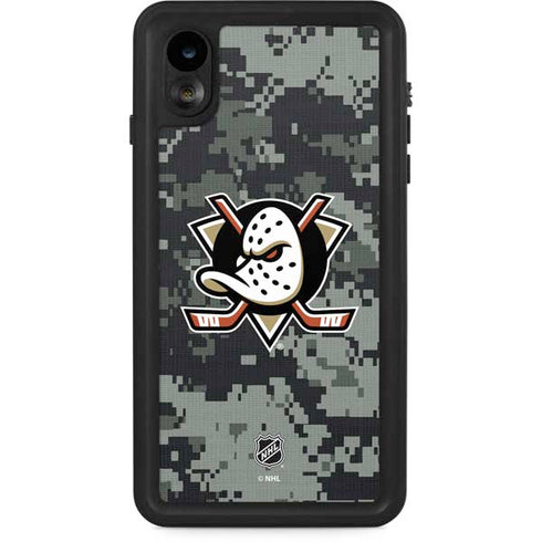 NHL Anaheim Ducks Camo iPhone XR Waterproof Case