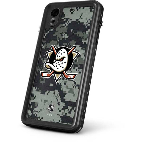 NHL Anaheim Ducks Camo iPhone XR Waterproof Case