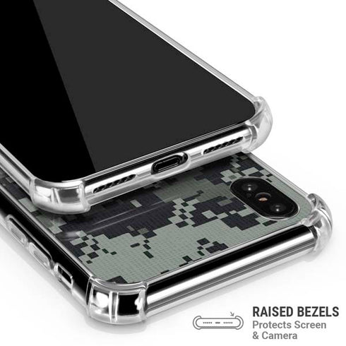 NHL Anaheim Ducks Camo iPhone XS Max Clear Case