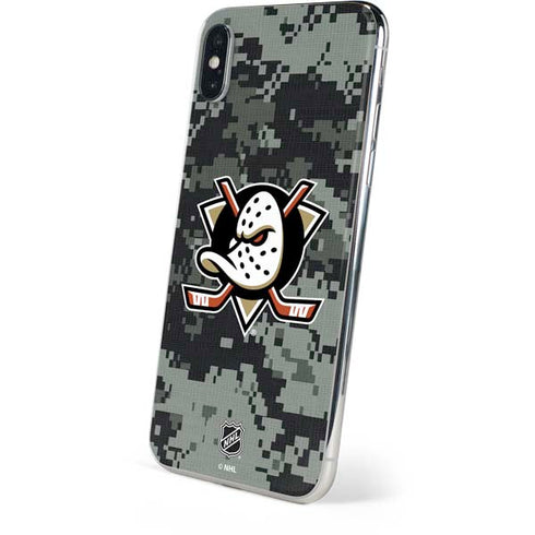 NHL Anaheim Ducks Camo iPhone XS Skin