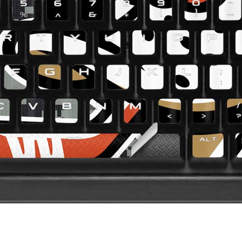 NHL Anaheim Ducks Camo K95 RGB PLATINUM Mechanical Gaming Keyboard Skin