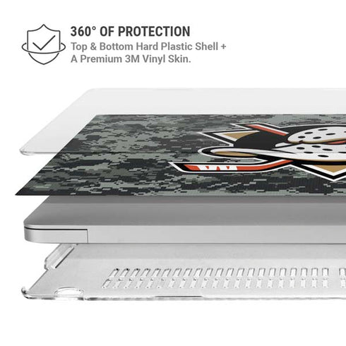 NHL Anaheim Ducks Camo MacBook Pro 13in (2020) Case plus Skin