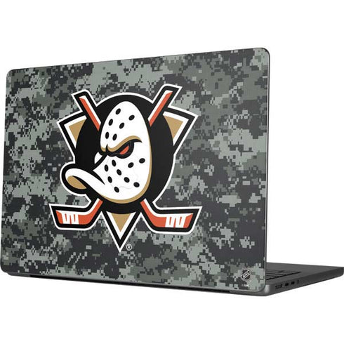 NHL Anaheim Ducks Camo MacBook Pro 14in (2021-24) Skin