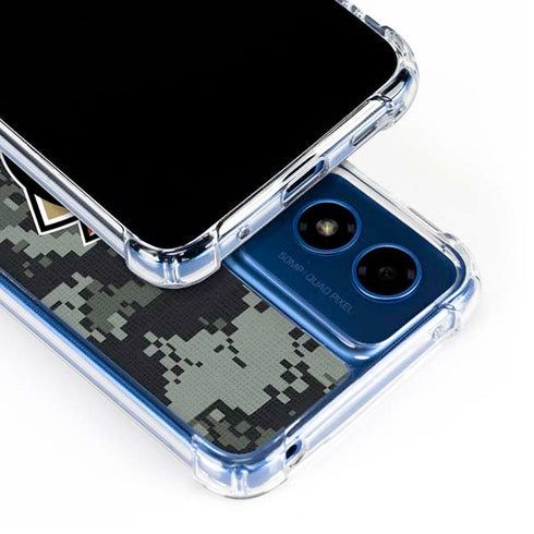 NHL Anaheim Ducks Camo Moto G 5G (2024) Clear Case