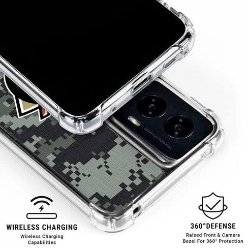 NHL Anaheim Ducks Camo Moto G Power 5G (2024) Clear Case