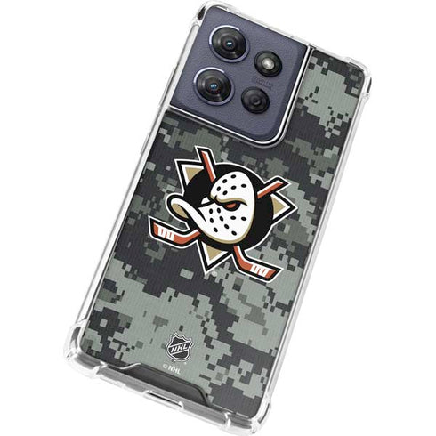 NHL Anaheim Ducks Camo Moto G Stylus 5G (2025) Clear Case