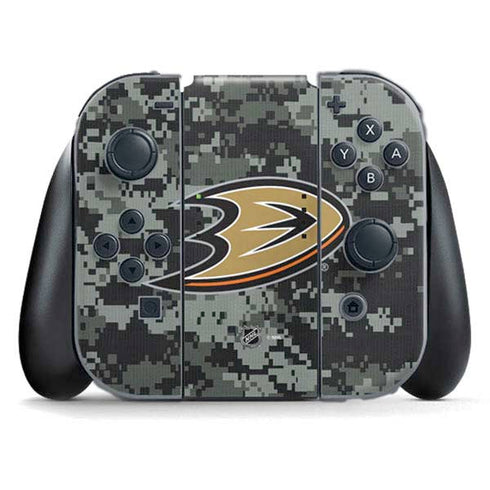 NHL Anaheim Ducks Camo Nintendo Switch (2017-2021) Joy-Con Controller Skin